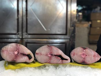 Close-up of fish for sale in market