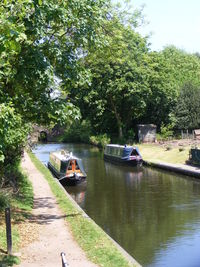 Boats in river