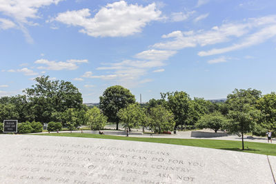 Park against sky