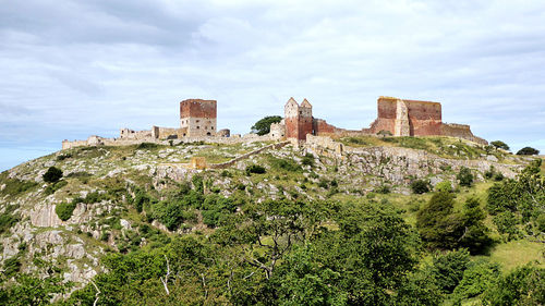 Hammershus castle in bornholm island denmark