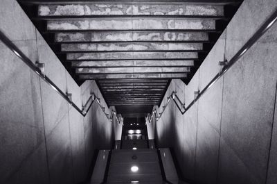 Empty corridor of building