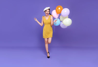 Full length of a beautiful young woman
