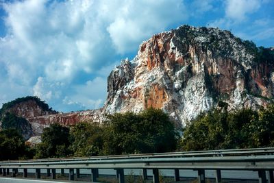 Scenic view of mountain against sky