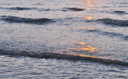 High angle view of sea