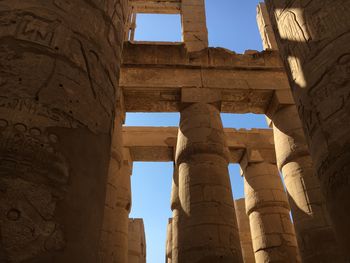 Low angle view of old ruins
