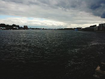 Cloudy sky over sea