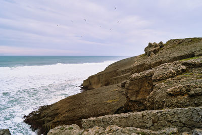 Scenic view of sea against sky