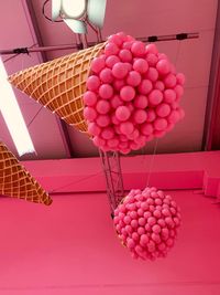 High angle view of fruits on table