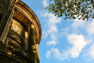 Low angle view of historic building against sky