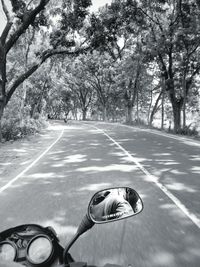 Road passing through country road