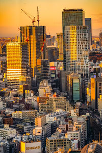 High angle view of cityscape