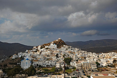 A view of the chora, ios, greece