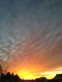 Low angle view of dramatic sky