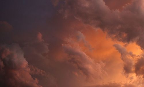 Low angle view of cloudy sky