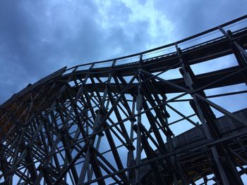 Low angle view of bridge against sky