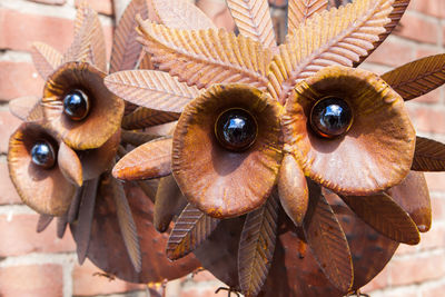 Close-up of decorative owls