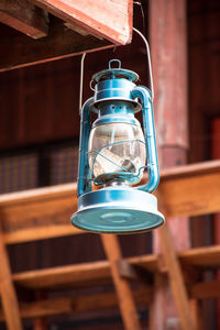 Low angle view of illuminated light bulb