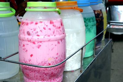 Close-up of ice cream in container