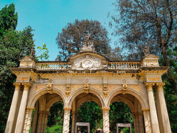 Low angle view of historical building