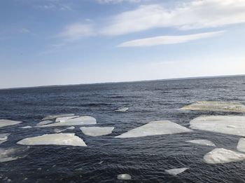 Scenic view of sea against sky