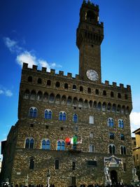 Low angle view of historical building against sky