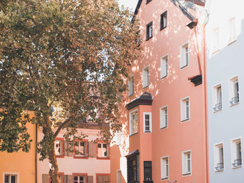 Low angle view of residential buildings