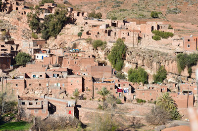 High angle view of townscape