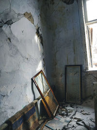 Interior of abandoned house