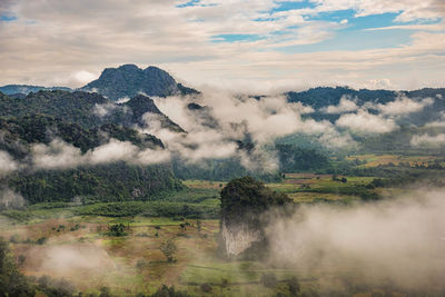 Scenic view of landscape against sky