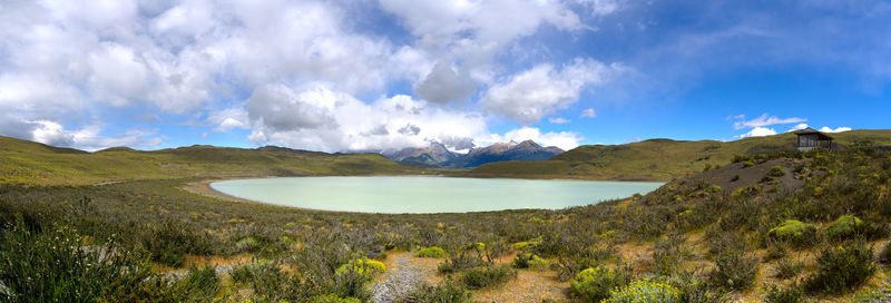 Panoramic view of landscape against sky