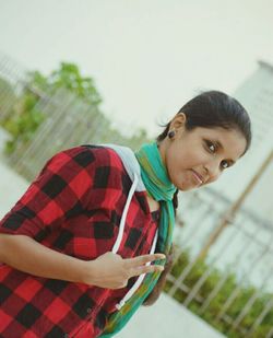 Close-up of young woman