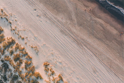 High angle view of a desert