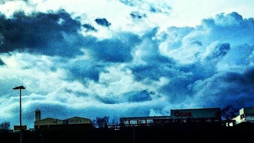 Low angle view of cloudy sky