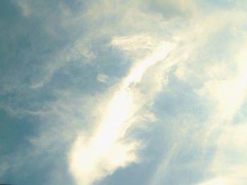 Low angle view of clouds in sky