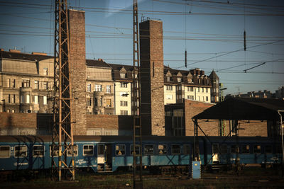 Construction site with buildings in background