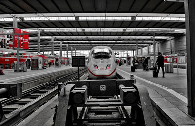 Train at railroad station