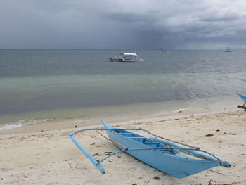 Scenic view of calm sea against sky