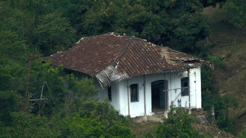 Built structure with trees in background