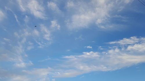 Low angle view of clouds in sky