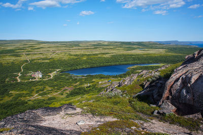 Scenic view of landscape against sky