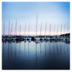 Boats at harbor