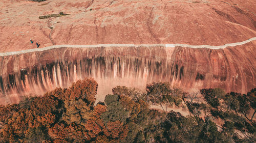 View of rock formations