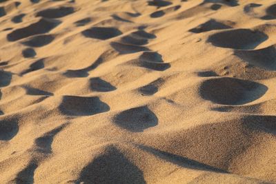 Full frame shot of patterns in sand