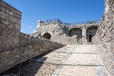 The ruins of the fortress of civitella del tronto