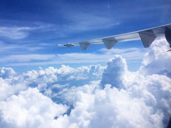 Airplane flying in sky