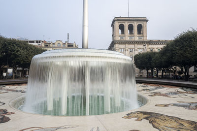 Fountain in park