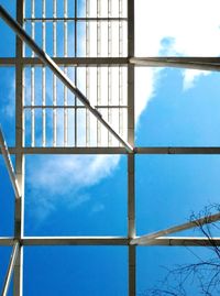 Low angle view of blue sky