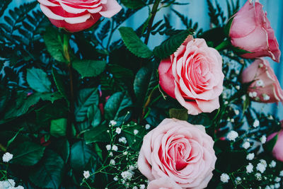 Close-up of rose bouquet