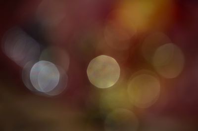 Defocused image of lights