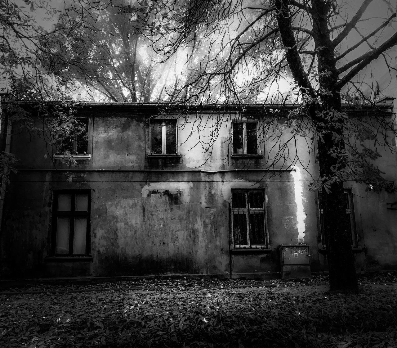 EXTERIOR OF ABANDONED HOUSE